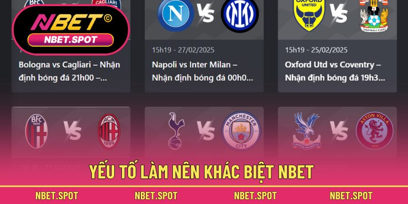 Yếu tố làm nên khác biệt NBET